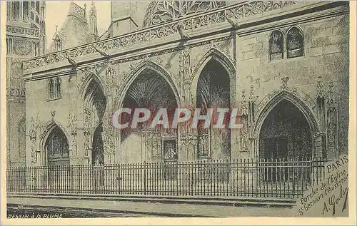 Cartes postales Paris Porche de l'Eglise St Germain l'Auxerrois