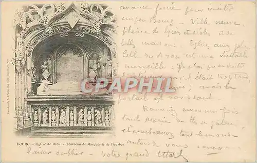 Cartes postales Bourg Tombeau de Marguerite de Bourbon (carte 1900)