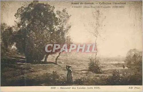Cartes postales Musee du Louvre Collection Chauchard Corot Jean Baptiste Camille(1796 1875