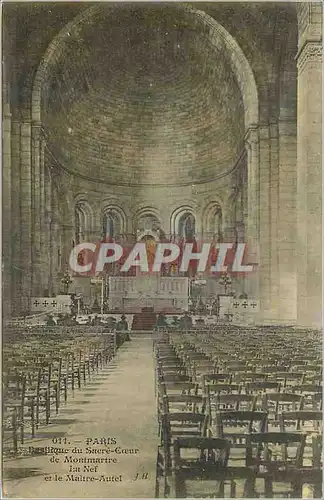 Ansichtskarte AK Paris Basilique du Sacre Coeur de Montmartre la Nef et le Maitre Autel