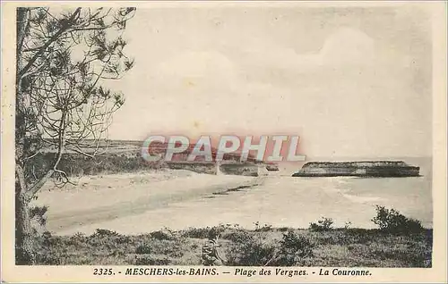 Ansichtskarte AK Meschers les Bains Plage des Vergnes la Couronne