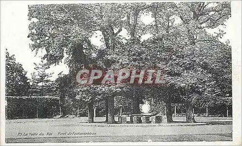 Cartes postales la Table du Roi Foret de Fontainebleau