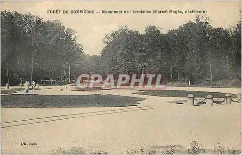 Ansichtskarte AK Foret de Compiegne Monument de l'Armistice (Marcel Mages Architecte)