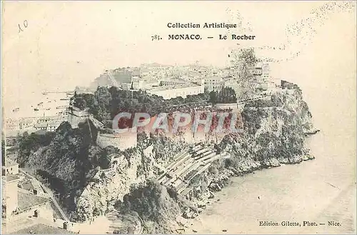 Cartes postales Monaco le Rocher
