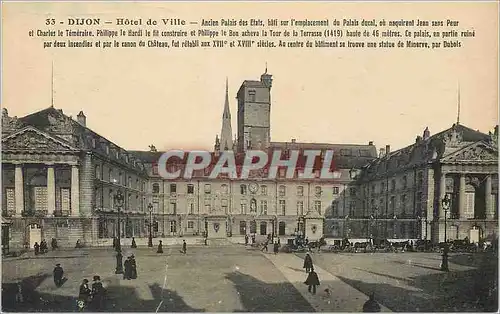 Cartes postales Dijon Hotel de Ville Anciens Palais des Etats