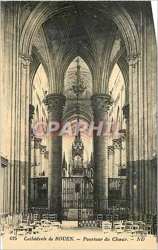 Cartes postales Cathedrale de Rouen Pourtour du Choeur