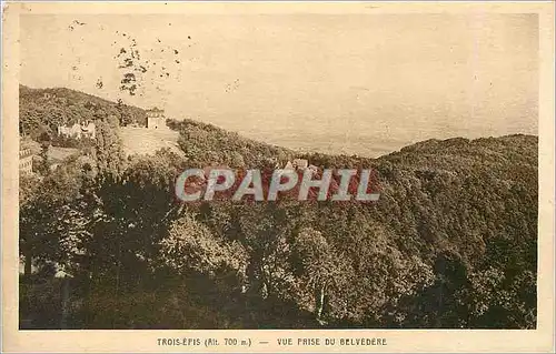 Cartes postales Trois Epis (Alt 700m) vue prise du Belvedere