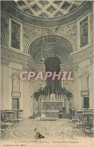 Cartes postales Chateau d'Anet (E et L) Interieur de la Chapelle