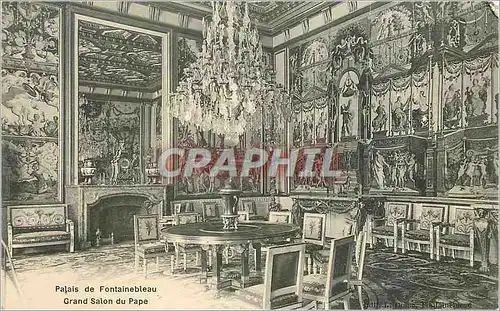 Cartes postales Palais de Fontainebleau Grand Salon du Pape