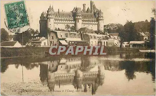 Ansichtskarte AK Pierrefonds le Chateau et l'Etang Cote Ouest