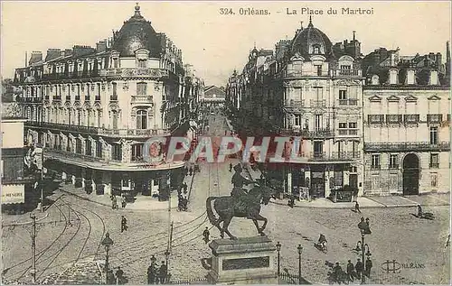Cartes postales Orleans la Place du Martroi