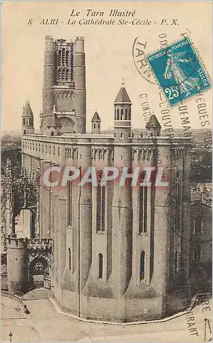 Cartes postales le Tarn Illustre Albi la Cathedrale Ste Cecile