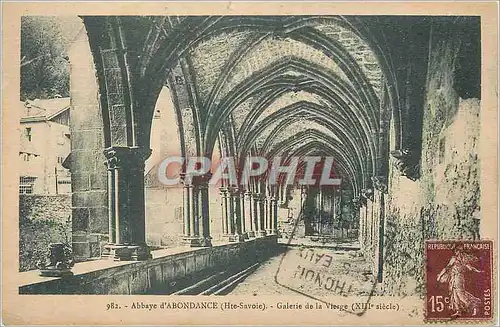 Ansichtskarte AK Abbaye d'Abondance (Hte Savoie) Galerie de la Vierge (XVIIIe siecle)