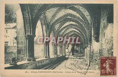 Cartes postales Abbaye d'Abondance (Hte Savoie) Galerie de la Vierge (XVIIIe siecle)