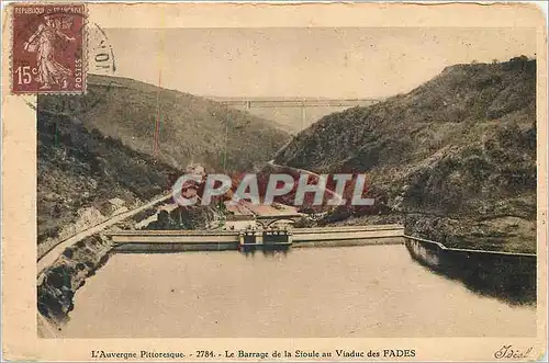 Cartes postales l'Auvergne Pittoresque le barrage de la Sioule Viadue des Fades