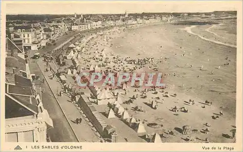 Cartes postales Les Sables d'Olonne Vue de La Plage