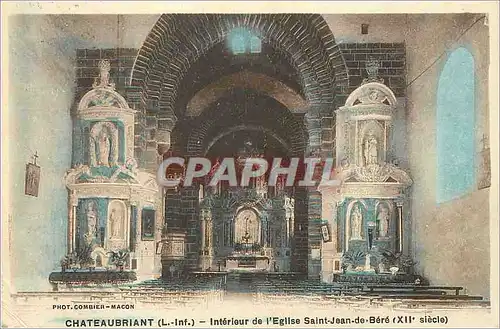 Ansichtskarte AK Chateaubriant (L Inf) Interieur de l'Eglise Saint Jean de Bere (XIIe Siecle)