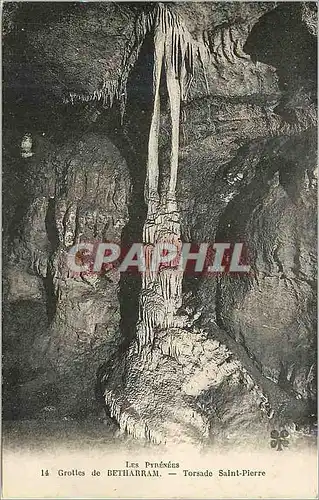 Cartes postales Les Pyrenees Grottes de Betharram Torsade Saint Pierre