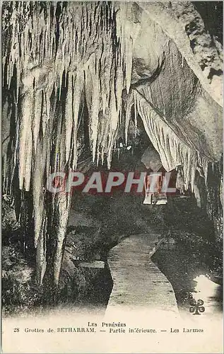 Cartes postales Les Pyrenees Grottes de Betharram Partie Inferieure Les Larmes
