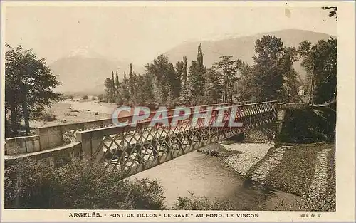 Cartes postales Argeles Pont Tillos Le Gave au Fond le Viscos