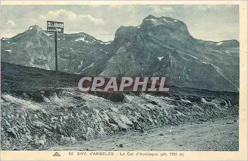 Cartes postales Env d'Argeles Le Col d'Aubisque (Alt 1701 m)