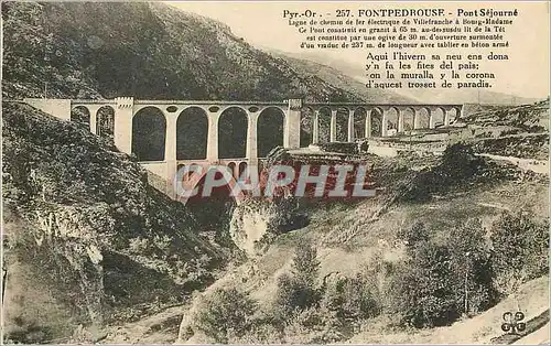 Cartes postales Pyr Or Fontpedrouse Pont Sejourne
