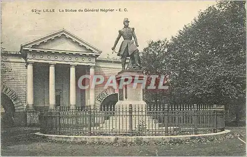 Cartes postales Lille La Statue du General Negrier E C