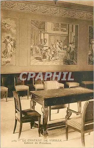 Cartes postales Le Chateau de Vizille Cabinet du President