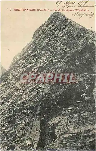 Ansichtskarte AK Mont Canigou (Pyr Or) Pic du Canigou (2785 m d'Alt)