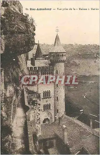 Ansichtskarte AK Rocamadour Vue prise de la Maison a Marie