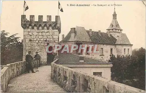 Cartes postales Roc Amadour le Rempart et le Chateau