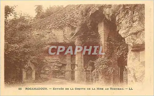 Cartes postales Rocamadour Entree de la Grotte de la Mise au Tombeau
