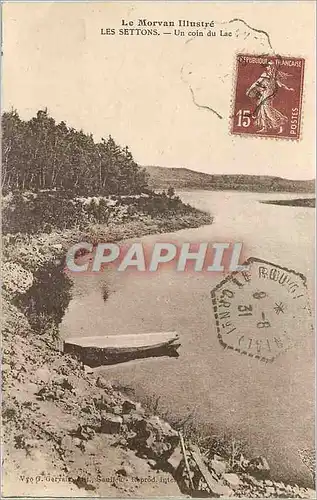 Cartes postales le Morvan Illustre les Settons un coin du Lac