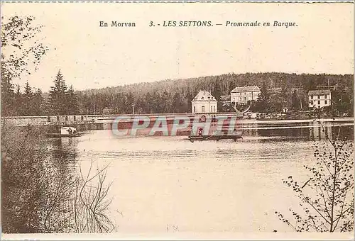 Ansichtskarte AK En Morvan les Settons Promenade en Barque