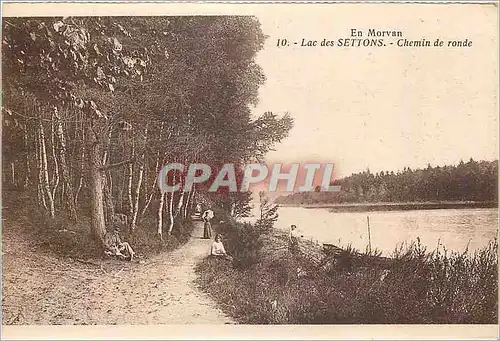 Cartes postales En Morvan Lac des Settons Chemin de Ronde