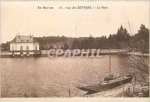 Ansichtskarte AK En Morvan Lac des Settons le Port