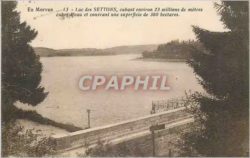 Ansichtskarte AK En Morvan Lac des Settons cubant environ 23 Millions de Metres cube d'eau