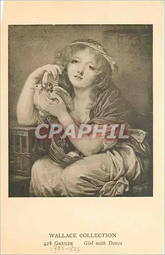 Cartes postales Wallace Collection Greuze Girl with Doves