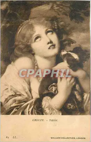Cartes postales Greuze Fidelite Wallace Collection London