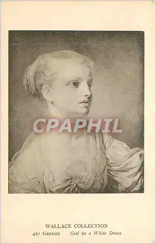 Cartes postales Wallace Collection Greuze Girl in a White Dress