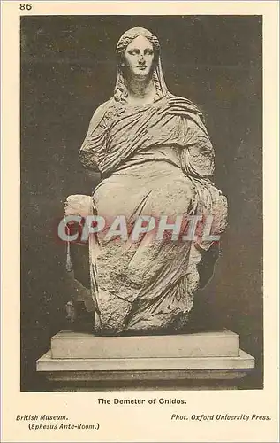 Cartes postales the Demeter of Cnidos British Museum