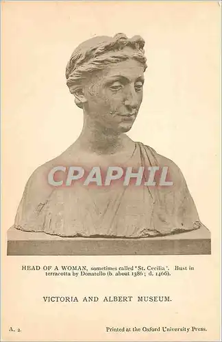 Ansichtskarte AK Head of a Woman Victoria and Albert Museum
