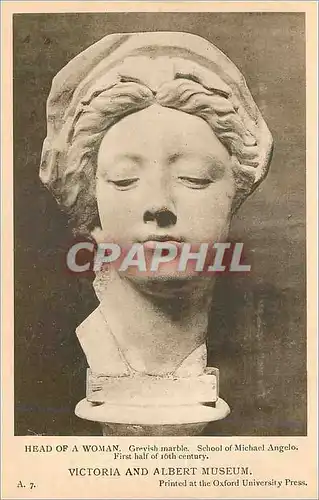 Cartes postales Head of a Woman Victoria and Albert Museum