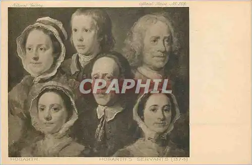 Cartes postales Hogarth's Servants