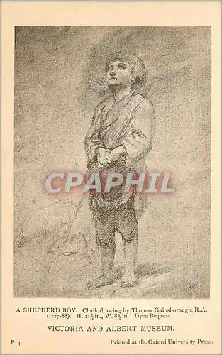 Cartes postales a Shepherd Boy Victoria and Albert Museum