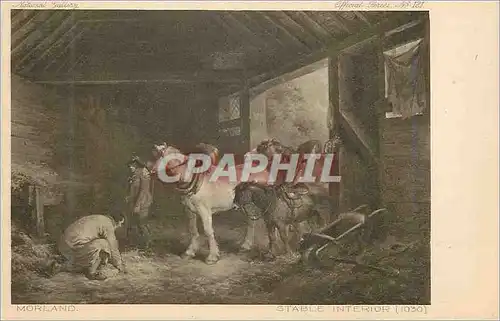 Cartes postales Morland Stable Interior