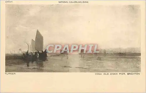 Cartes postales National Gallery Millbank Turner Old Pier Brighton