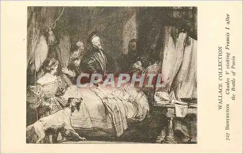 Cartes postales Wallace Collection Bonington Charles V visiting Francis I after the Battle of Pavia