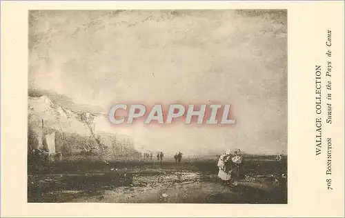 Cartes postales Wallace Collection Bonington Sunset in the Pays de Caux