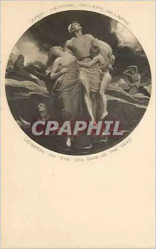 Cartes postales National Gallery Millbank Leighton Leighton The Sea Gave up the Dead